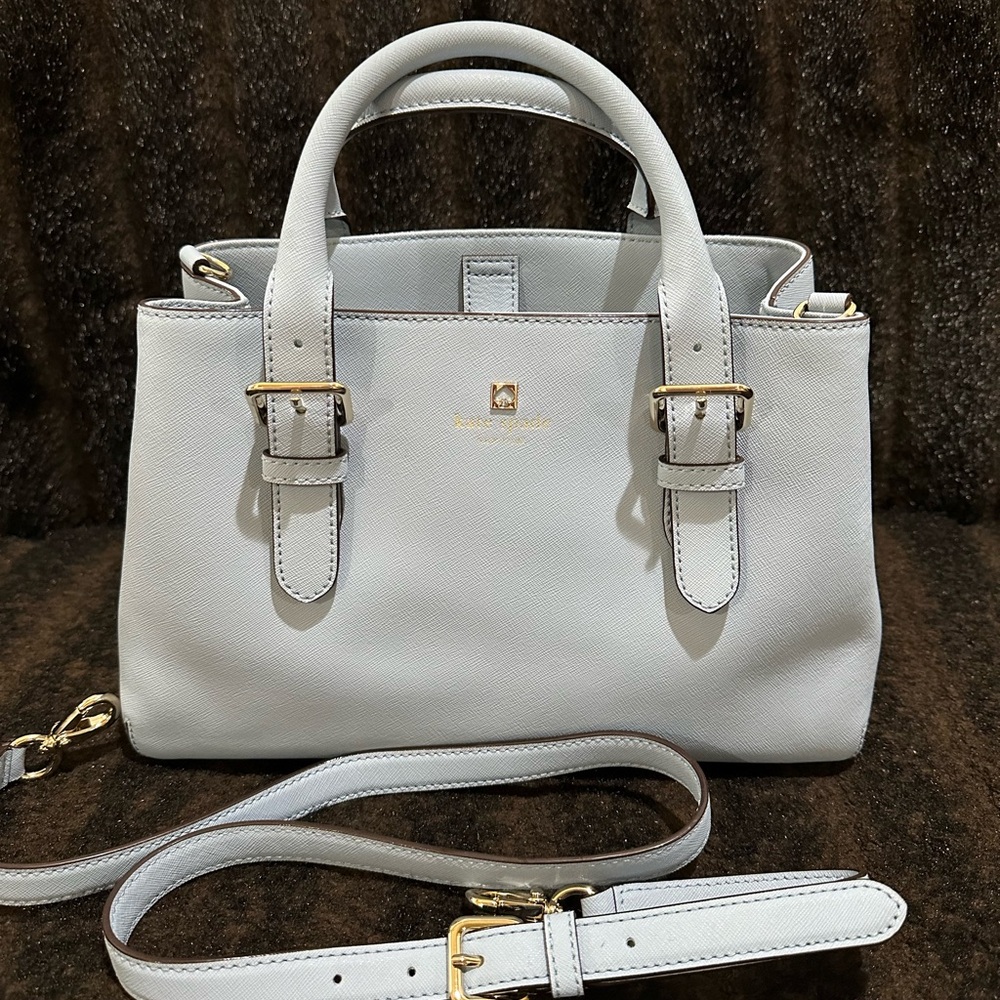 Kate Spade Blue Cove Street Provence Handbag.